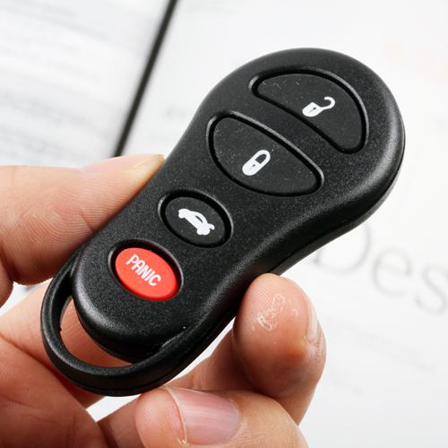 Transmitter keyless entry remote key case shell &pad for jeep dodge chrysler  