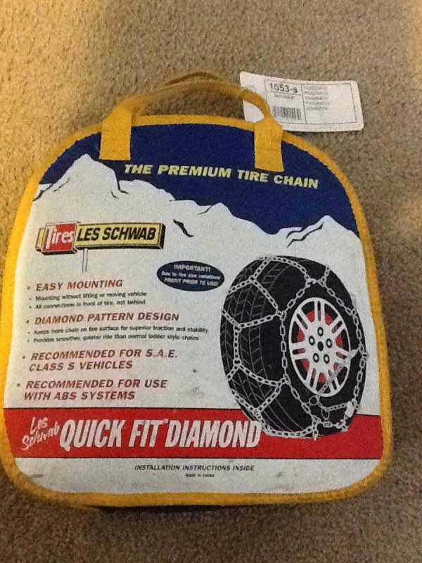 Les schwab quick fit diamond tire chains - 1553-s - 7021-553-27
