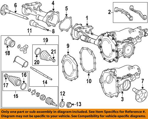 Gm oem 20768580 carrier & front axles-axle housing gasket