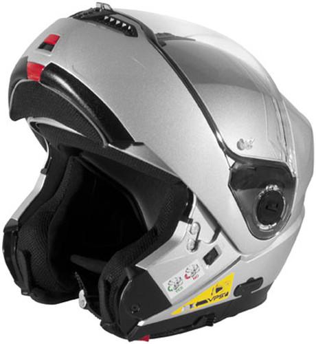 New nolan n104 modular adult helmet, platinum silver, small