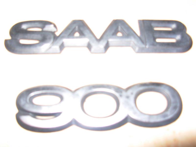 Saab 900 2 Pieces Plastic Silver Emblem badge decal logo symbol , US $9.99, image 3