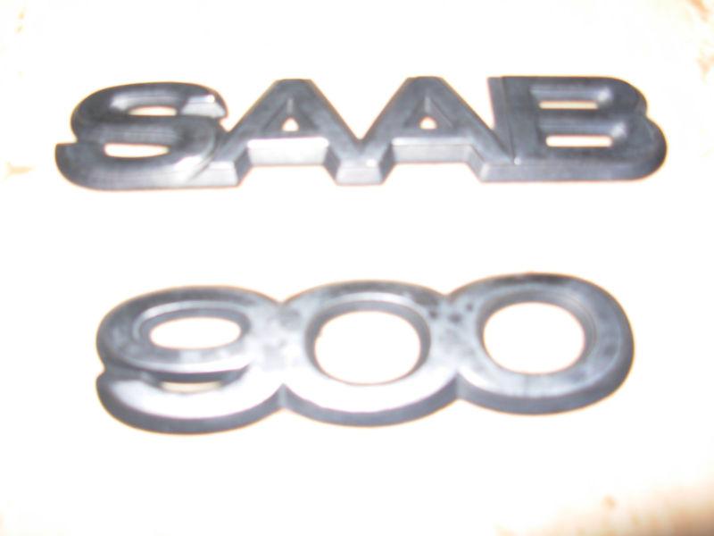Saab 900 2 Pieces Plastic Silver Emblem badge decal logo symbol , US $9.99, image 4
