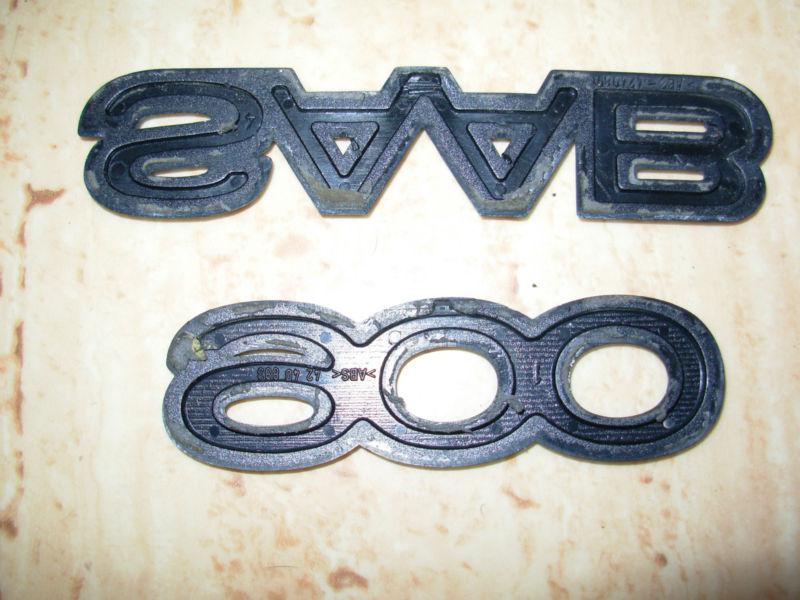 Saab 900 2 Pieces Plastic Silver Emblem badge decal logo symbol , US $9.99, image 7