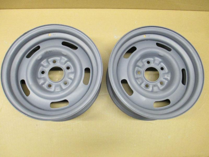 1967 corvette large dc rally wheels 15"x6" original ralley rims