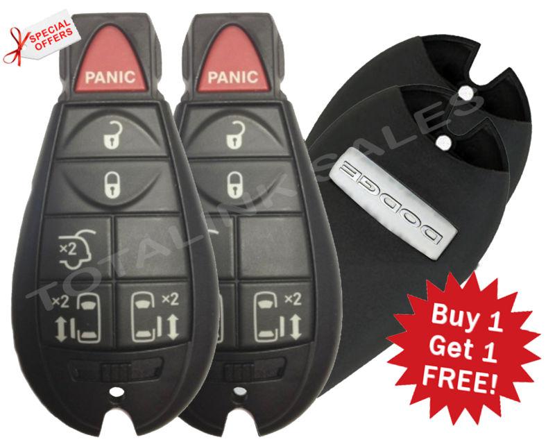 2x dodge caravan 2010 2011 2012 2013 keyless entry remote fobik key les