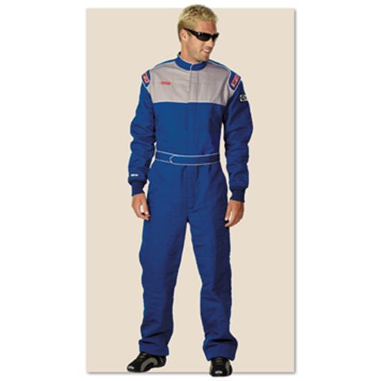 New simpson sportsman 1-pc elite ii driving/racing/fire suit, blue small