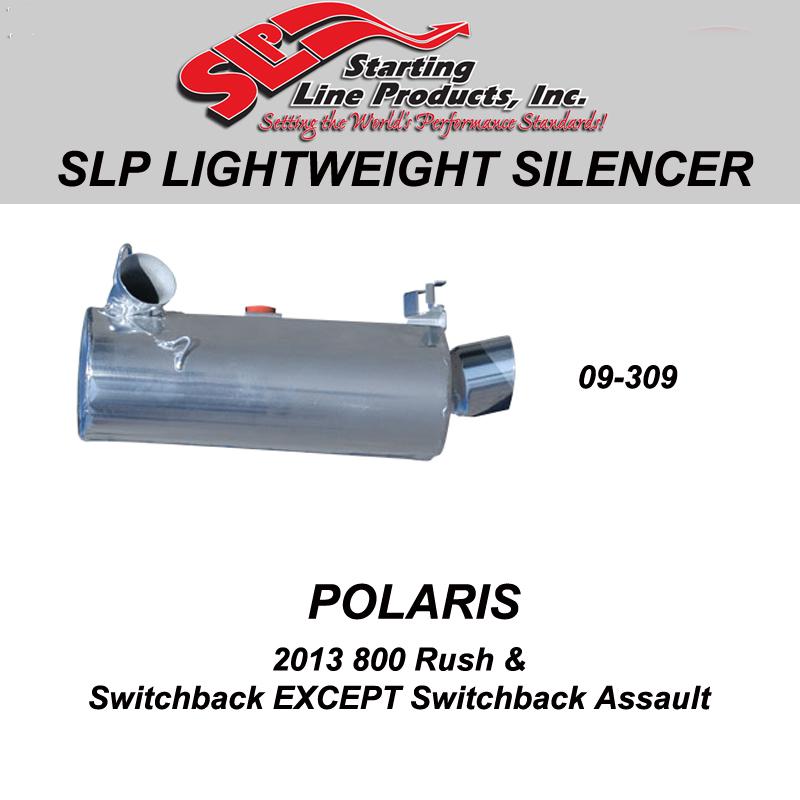 Polaris 2013 800 rush, switchback exc. switchbk assault slp lightweight silencer