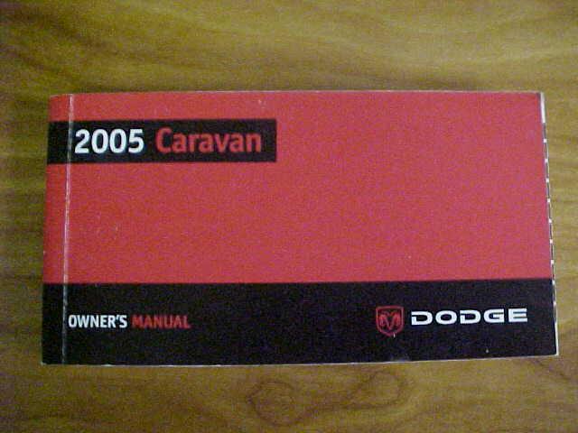 2005 dodge caravan manual     