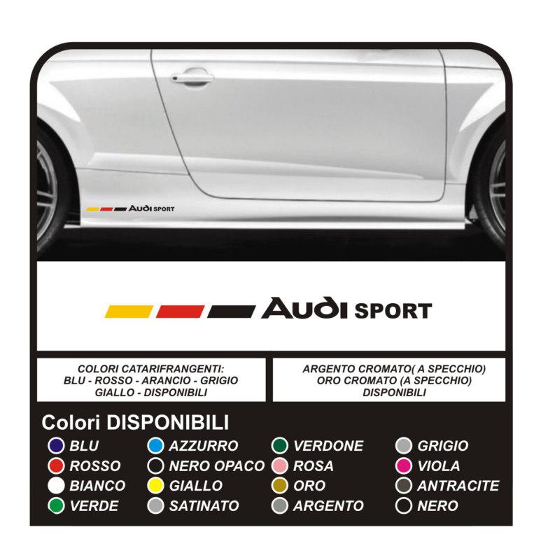 Sticker side audi s-line sline s1 s3 s4 s5 s8 rs rs1 rs3 rs4 rs5 rs6 decal sport