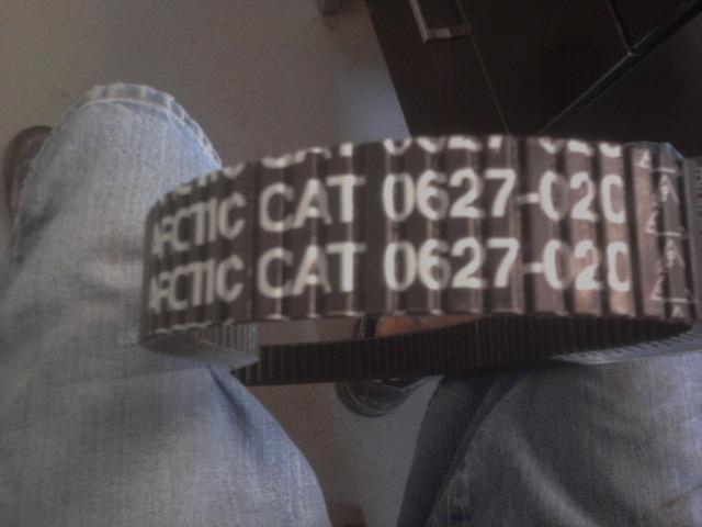 Arctic cat snowmobile sled clutch belt 0627-020