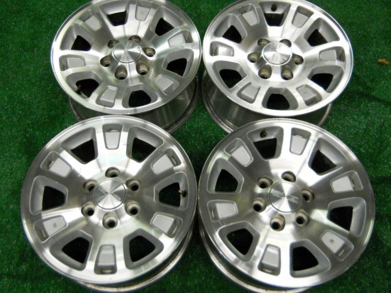 4 gmc sierra 1500 yukon oem alloy 17" wheels rims  1999-2014