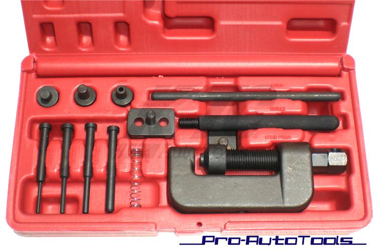 Chain breaker & riveting tool for japanese and european ohv  096-7034