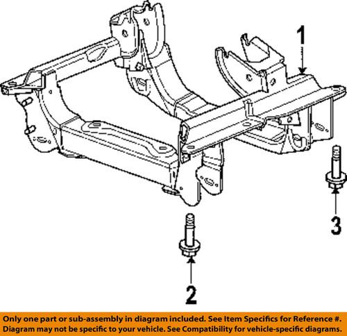 Mopar oem 6506672aa front suspension-engine cradle front bolt