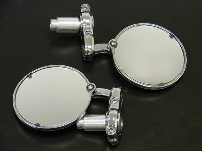 Fully Adjustable Chrome Round Cafe Racer Clubman Bar End Mirrors For CB XS KZ GS, US $12.95, image 9