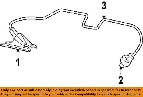 Dodge oem 5191809aa license lamps-rear-wire harness