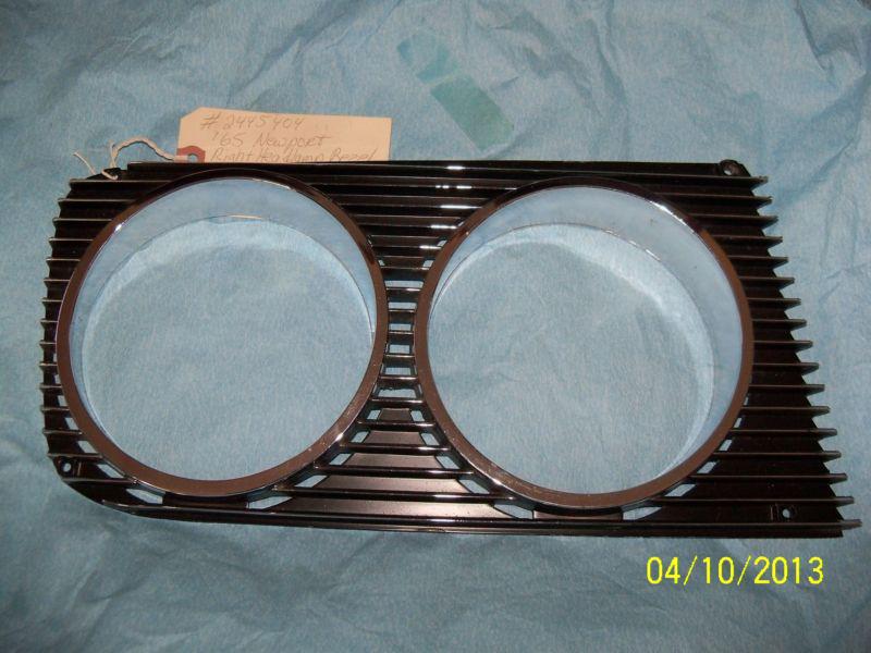 Nos mopar 1965/65 chrysler newport right head lamp bezel 