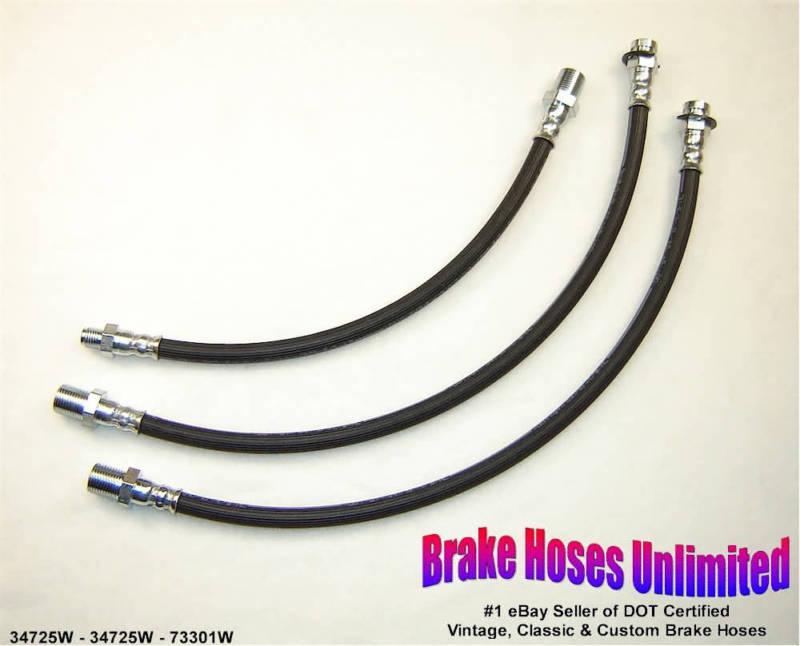 Brake hose set scout 1970 1971, 4x4, 6 & 8 cyl