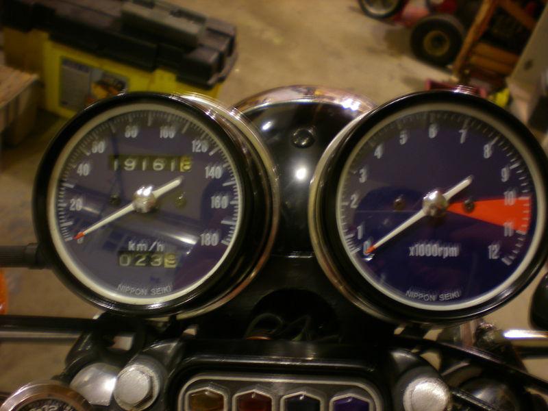 Honda cafe racer cb 350 four cb 350 f dial clocks gauge face overlay km/h blue