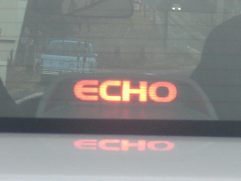 Toyota echo sedan 3rd brake light decal overlay 01 02 03 04 05