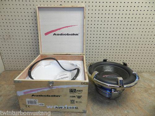 Audiobahn 12" subwoofer sub speaker dual 4 ohms ohm 1400 watts inch watt nice 
