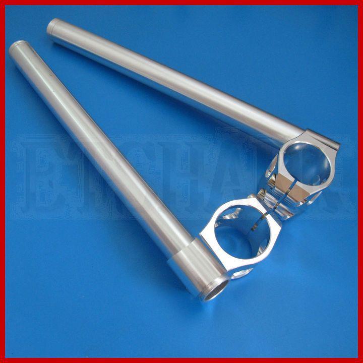  33mm fork  clip on handle bars 1 pair silver color