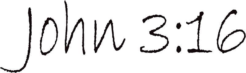 John 3:16, vinyl decal sticker graphic religious  spiritual christian- 2
