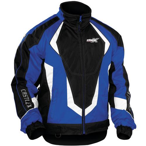 Castle x platform blue men's winter snowmobile jacket 2x large 70-1729