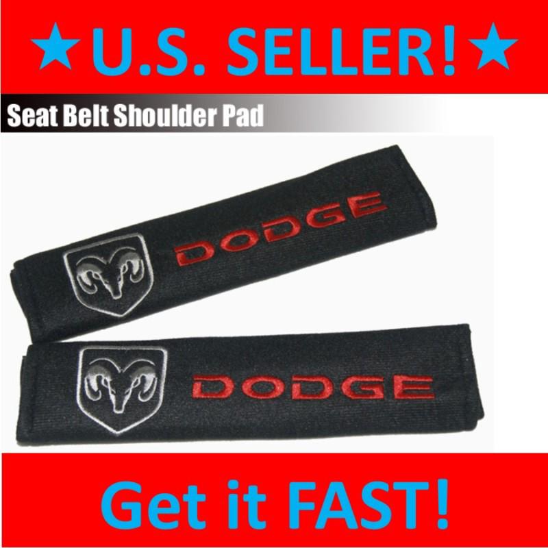 2pcs Seat Belt Shoulder Pads for DODGE Caravan Ram Charger Dart - USA SELLER!, US $9.99, image 1