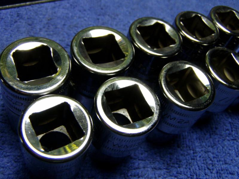 Sell SnapOn Socket Set 1/2" Metric Shallow 6 Point with Organizer Tray 310TWMYA in