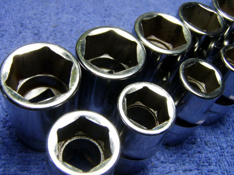 Sell SnapOn Socket Set 1/2" Metric Shallow 6 Point with Organizer Tray 310TWMYA in