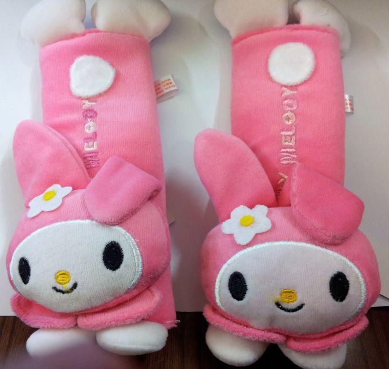  my melody design pink color seat belt cover set baby trolley car use decoration