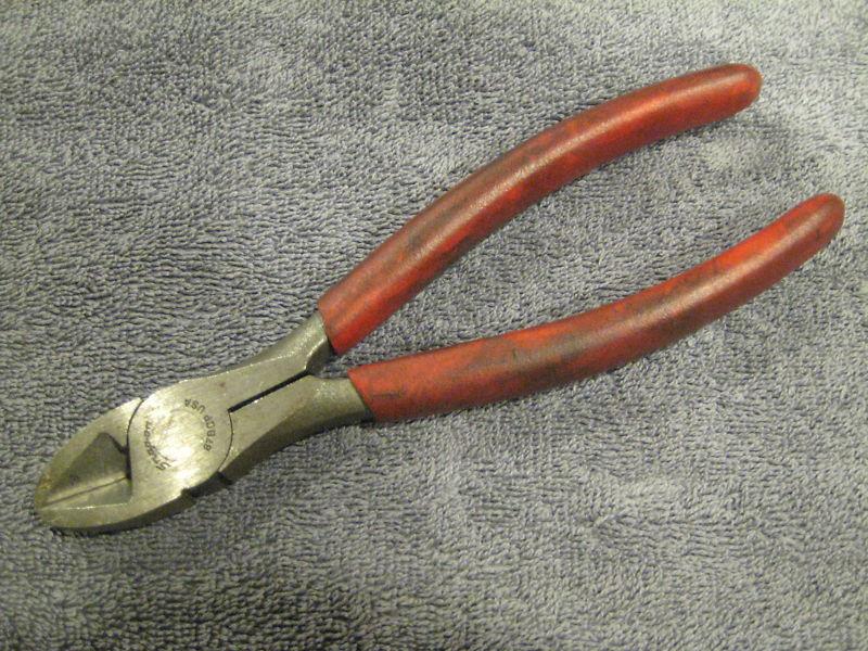 Snap on tools diagonal pliers, wire cutters, 87bcp u.s.a., snap-on