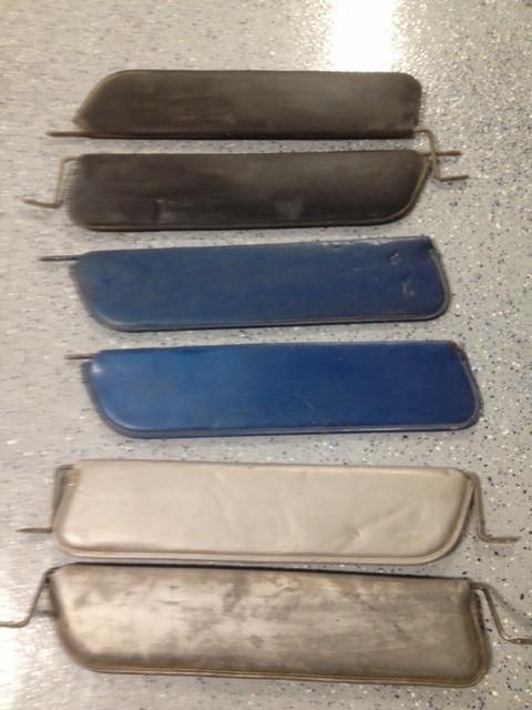 3 pairs - 1966-77 early ford bronco sun visors 