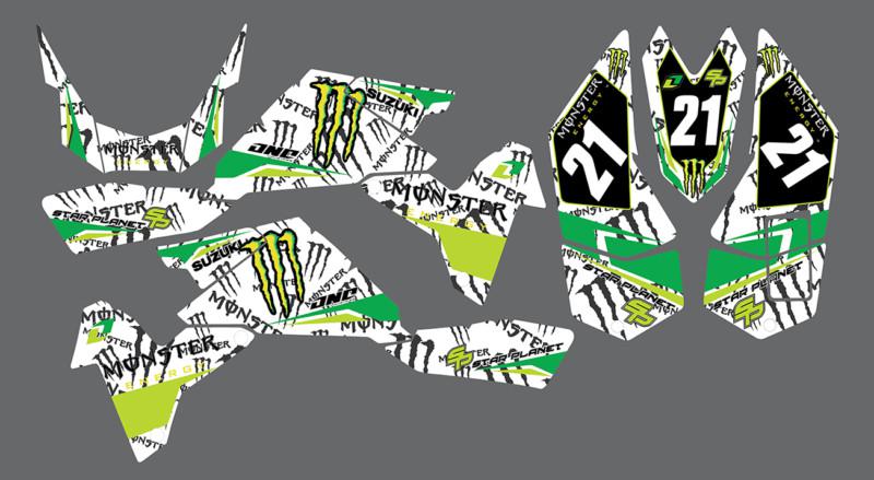 Ltzr 450 ltr450 suzuki graphics kit ltr  monster