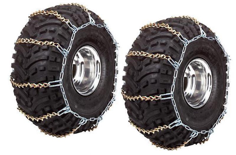 Rear atv tire chains pair honda trx500 foreman 500 2005 2006 2007 2008 2009 2010