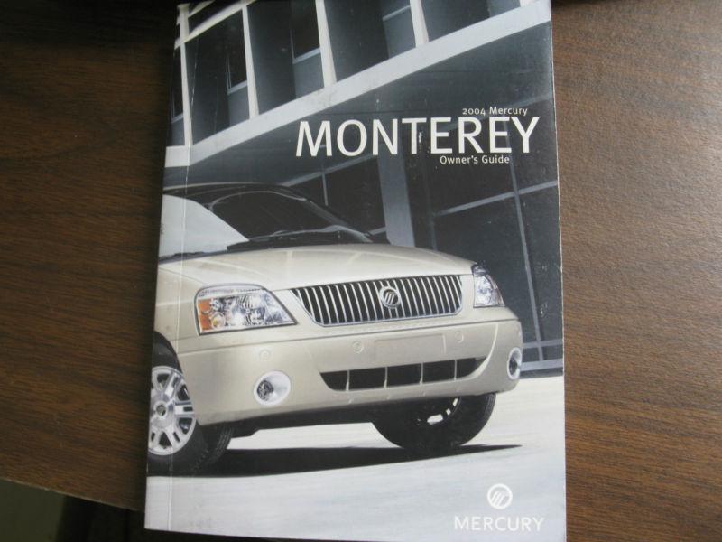 2004 mercury monterey oem factory owners manual 