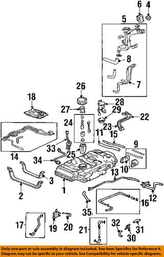 Honda oem 17574-s0x-a01 fuel tank lock ring/seal/fuel pump tank seal