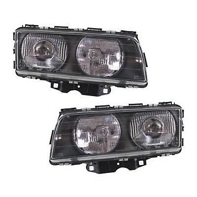 Xenon headlight headlamp pair set drivers+passengers side left+right (w/bulb)