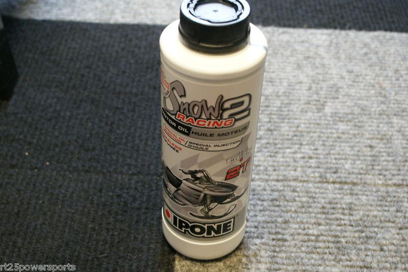 Ipone snow 2 full synthetic 2t oil injector premix snowmobile strawberry 1 liter