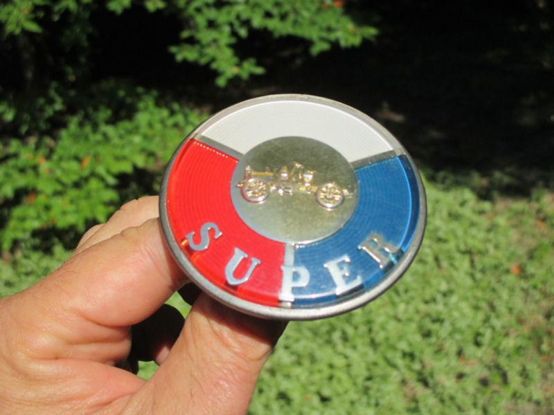1953 buick super n.o.s. grille bumper trim molding badge emblem