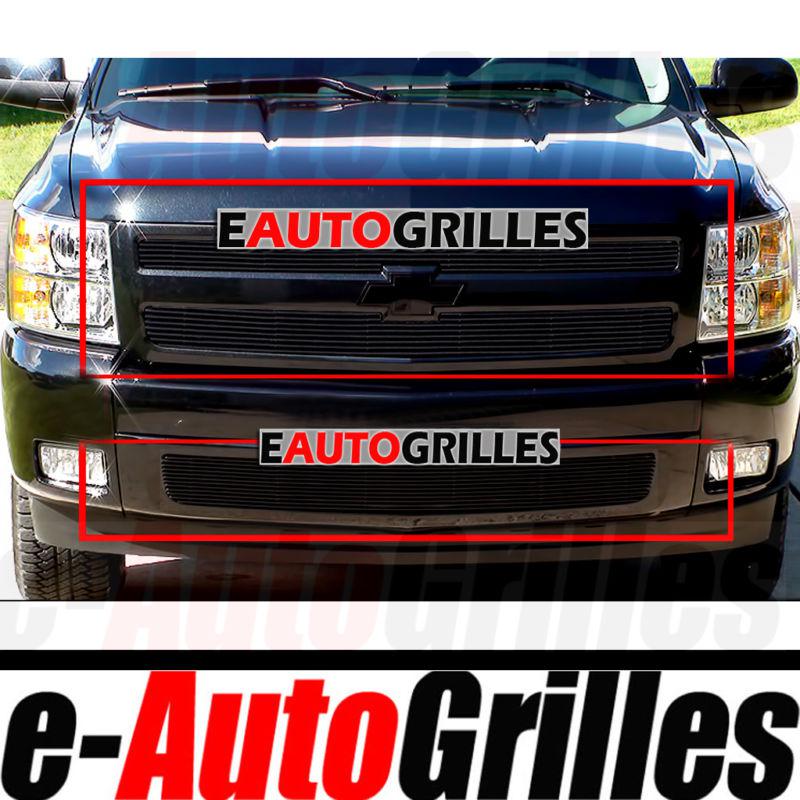 Sell 0713 Chevy Silverado 1500 All BLACK 4mm Upper+Bumper Billet