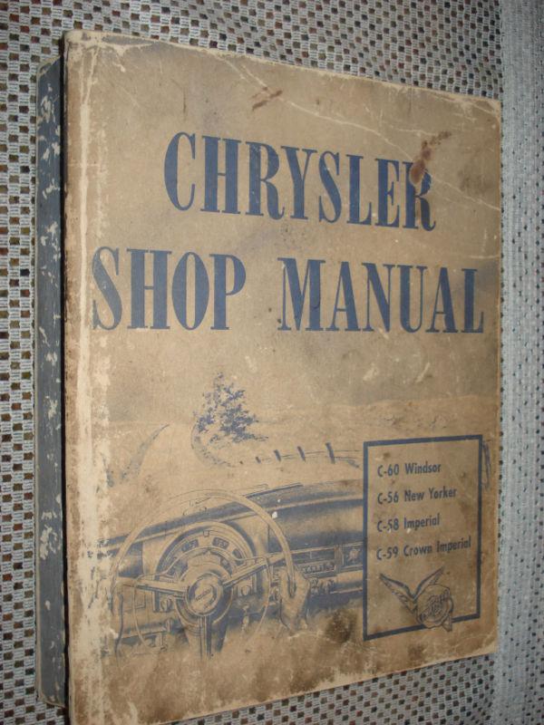 1953 chrysler service manual shop book original rare nr