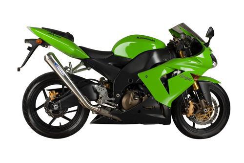 Kawasaki zx10r 04-05 speedpro exhaust motogp megacone slipon can muffler