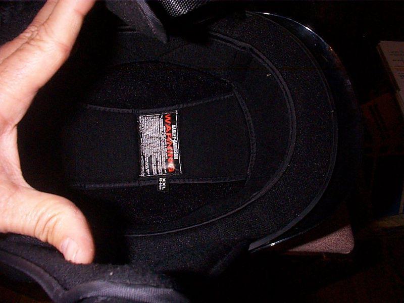 Genuine Harley Motorcycle Helmet with Visor XXLarge, black w flames , DOT, US $99.00, image 6