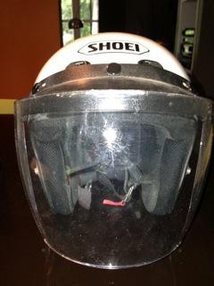 White Shoei RJ Platinum Helmet Large Great Condition, US $115.00, image 2