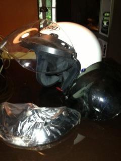White Shoei RJ Platinum Helmet Large Great Condition, US $115.00, image 3