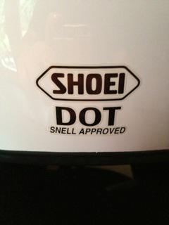 White Shoei RJ Platinum Helmet Large Great Condition, US $115.00, image 4