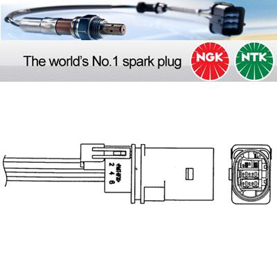 1x ngk ntk oxygen o2 lambda sensor  lza07-v4 lza07v4 (0028)