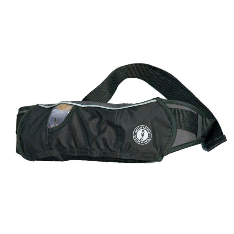 Mustang inflatable belt pack pfd - black/carbon md3075