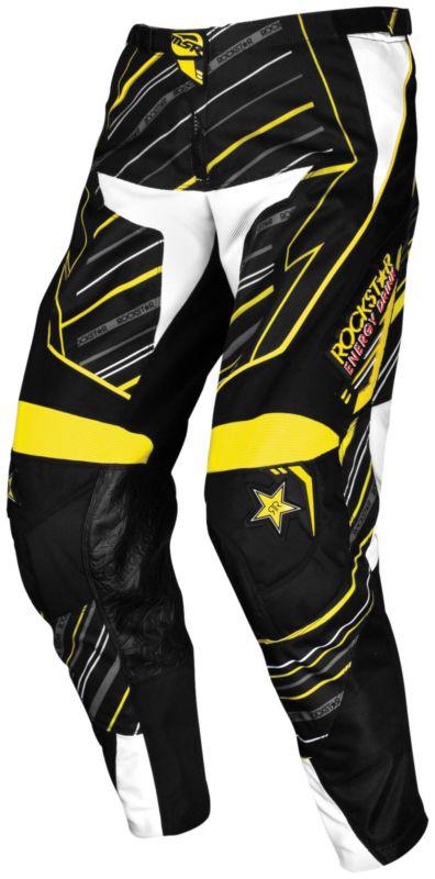 Msr rockstar youth pants black/yellow size youth -22  356171